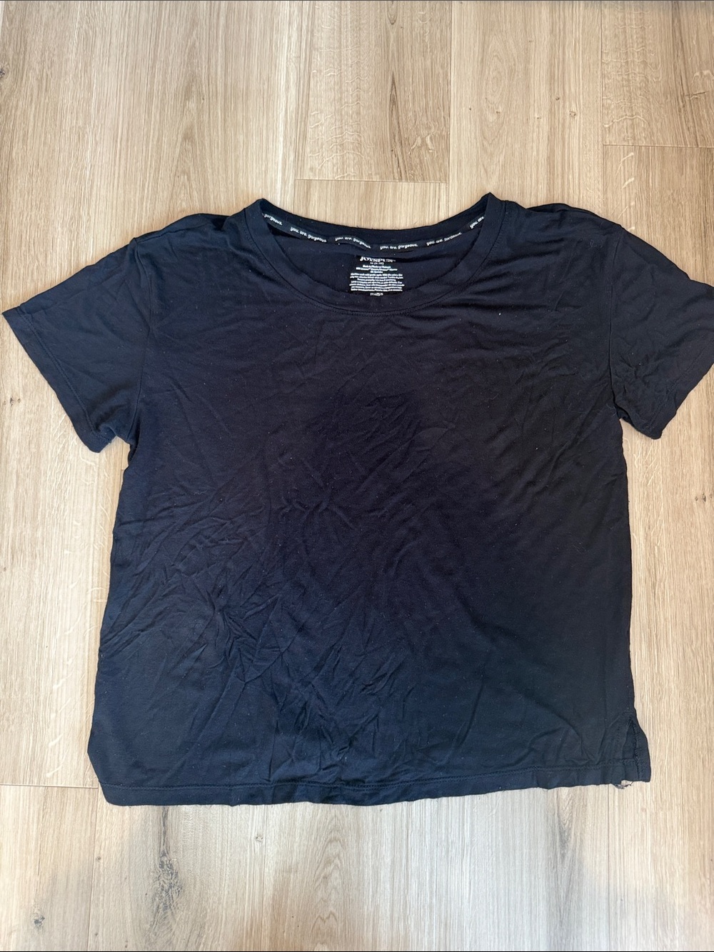 Everyday Black Short Sleeve Crewneck Tee